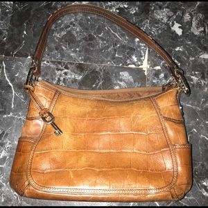 Genuine leather vintage Fossil tote